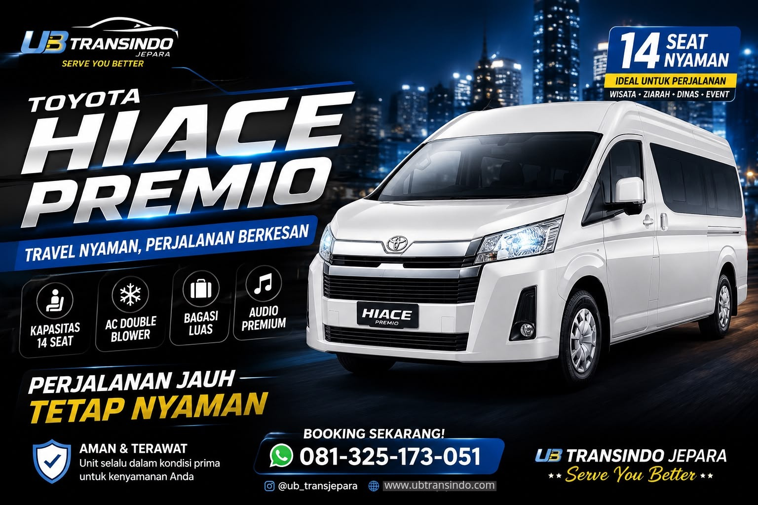Pusat Sewa Hiace & Travel Di Jepara, Kudus, Semarang | UB Transindo Jepara