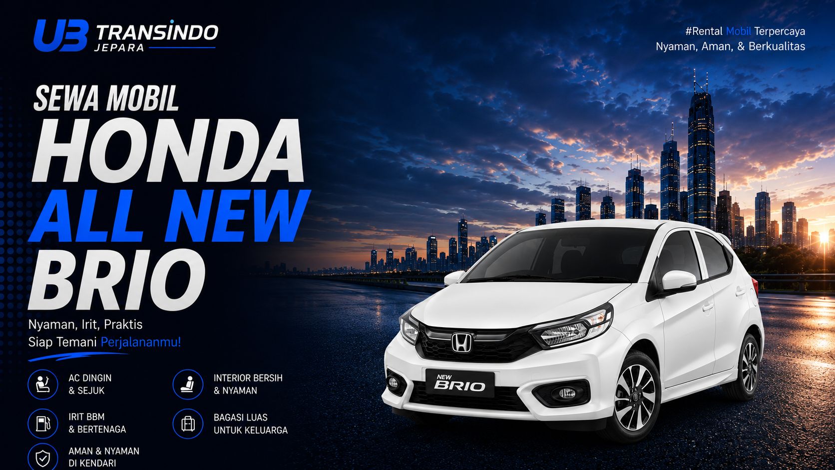 Rental Mobil Honda New Brio