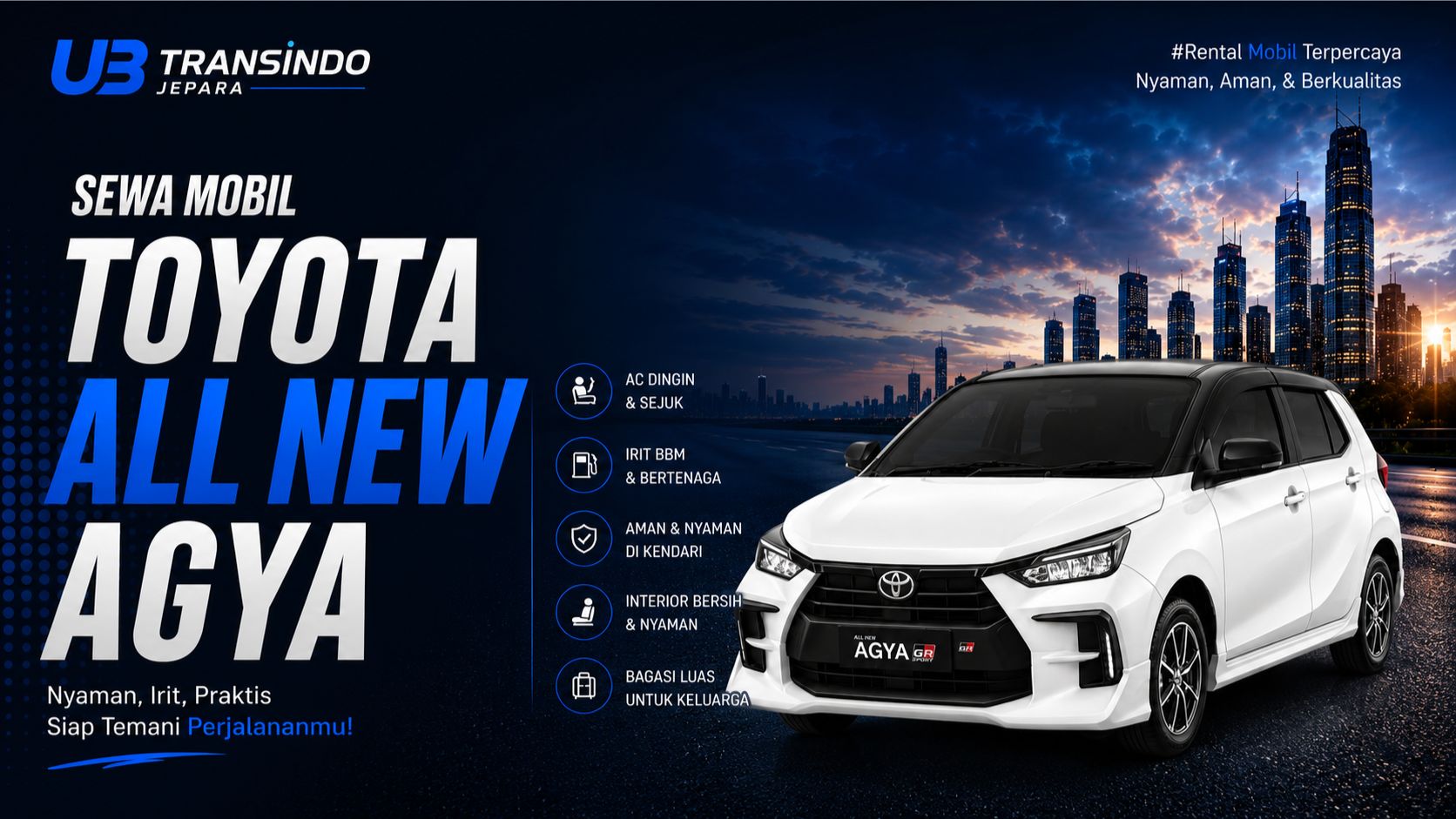 Rental Mobil Toyota All New Agya