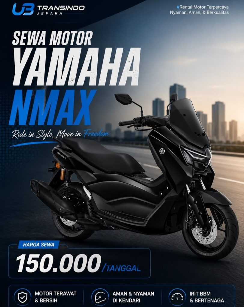 Sewa Motor Di Jepara Yamaha New Nmax | UB Transindo Jepara