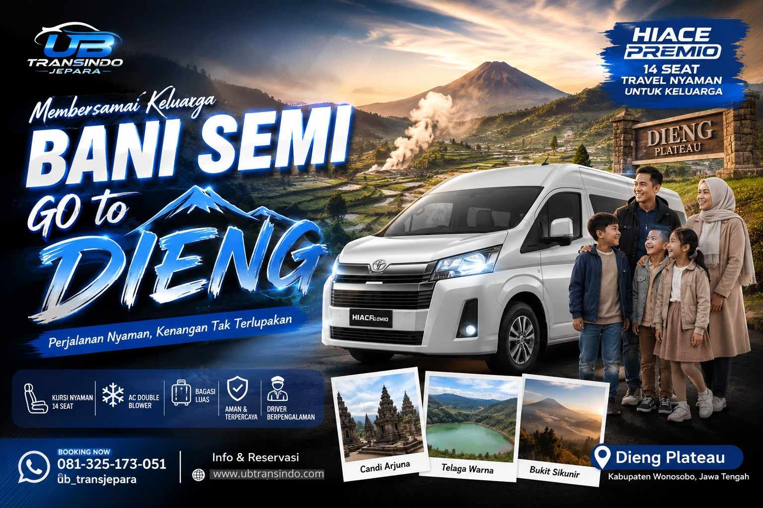 Layanan Sewa Travel Hiace Jepara | Wisata Dieng
