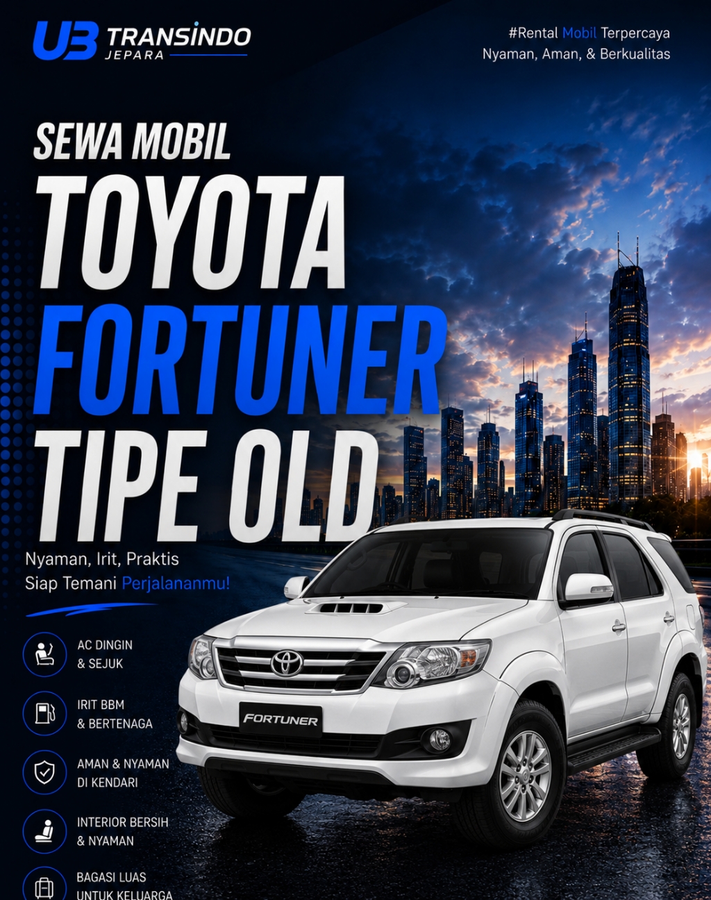 Sewa Mobil Di Jepara | Toyota Fortuner